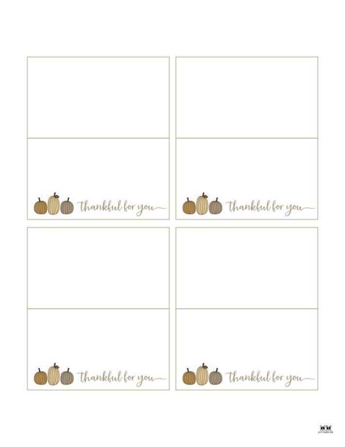 Thanksgiving Place Cards - FREE Printable Sets Printabulls Thanksgiving Place Cards - FREE Printable Sets Printabulls