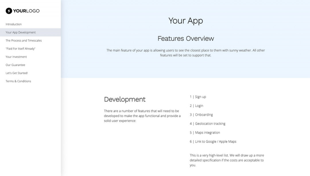 This [Free] App Proposal Template Won $M of Business