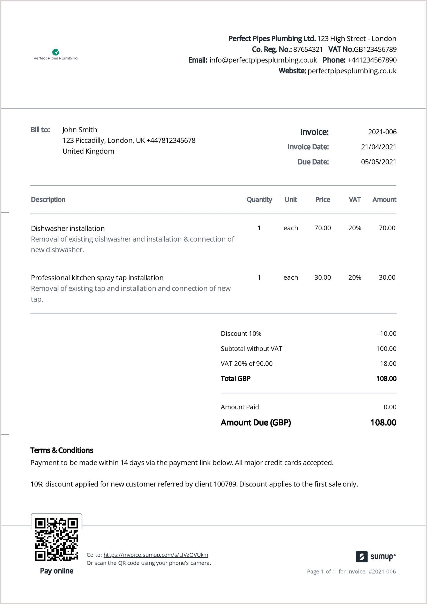 What are invoice payment terms?  SumUp Invoices