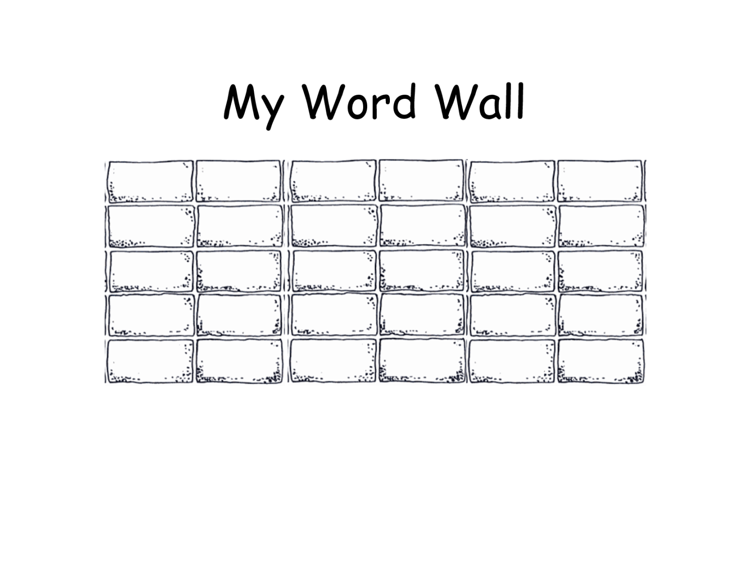 Word Wall Template - Free PDF Printables Printablee Word Wall Template - Free PDF Printables Printablee