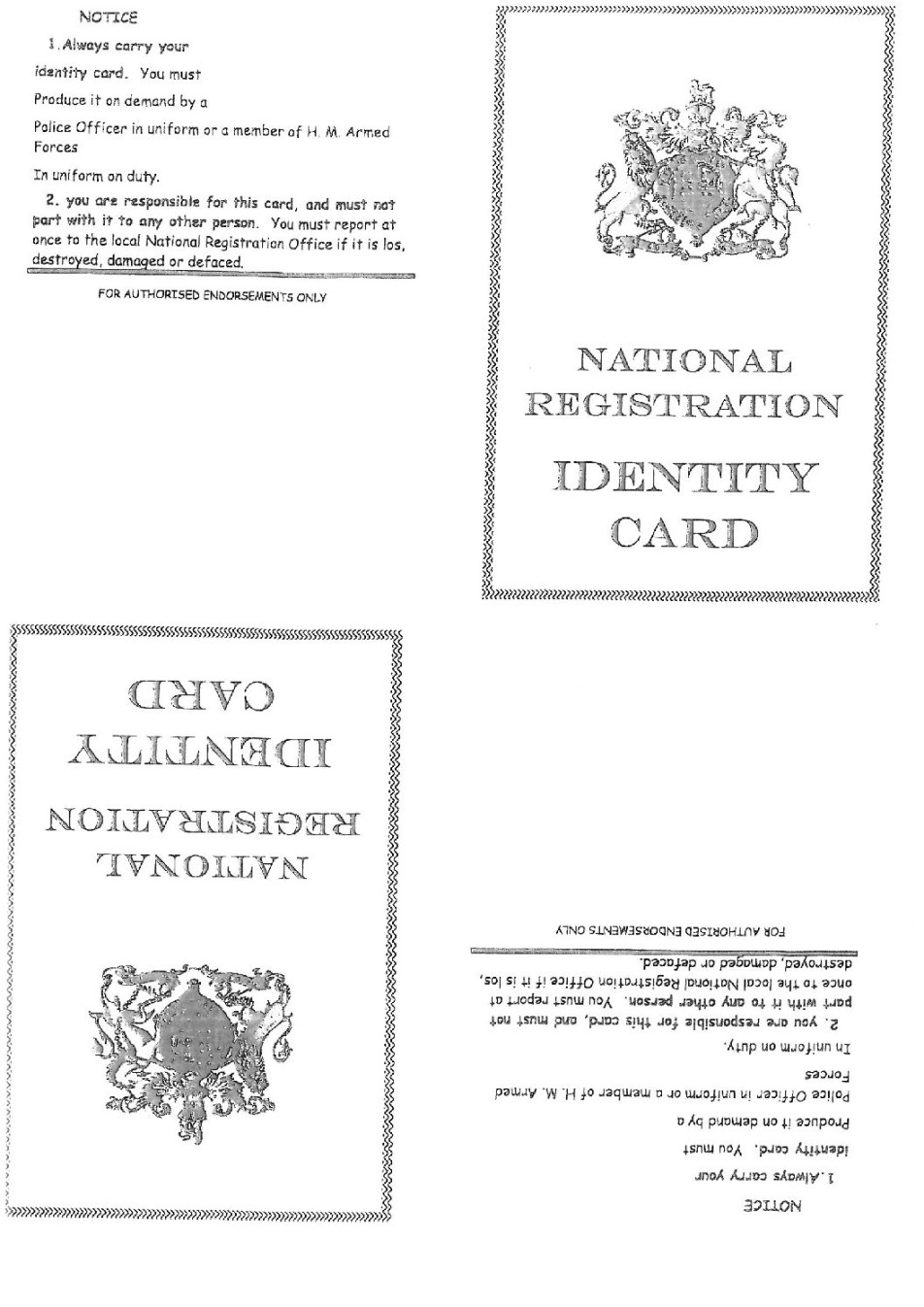 WWII Identity Card Template - Kent Life WWII Identity Card Template - Kent Life