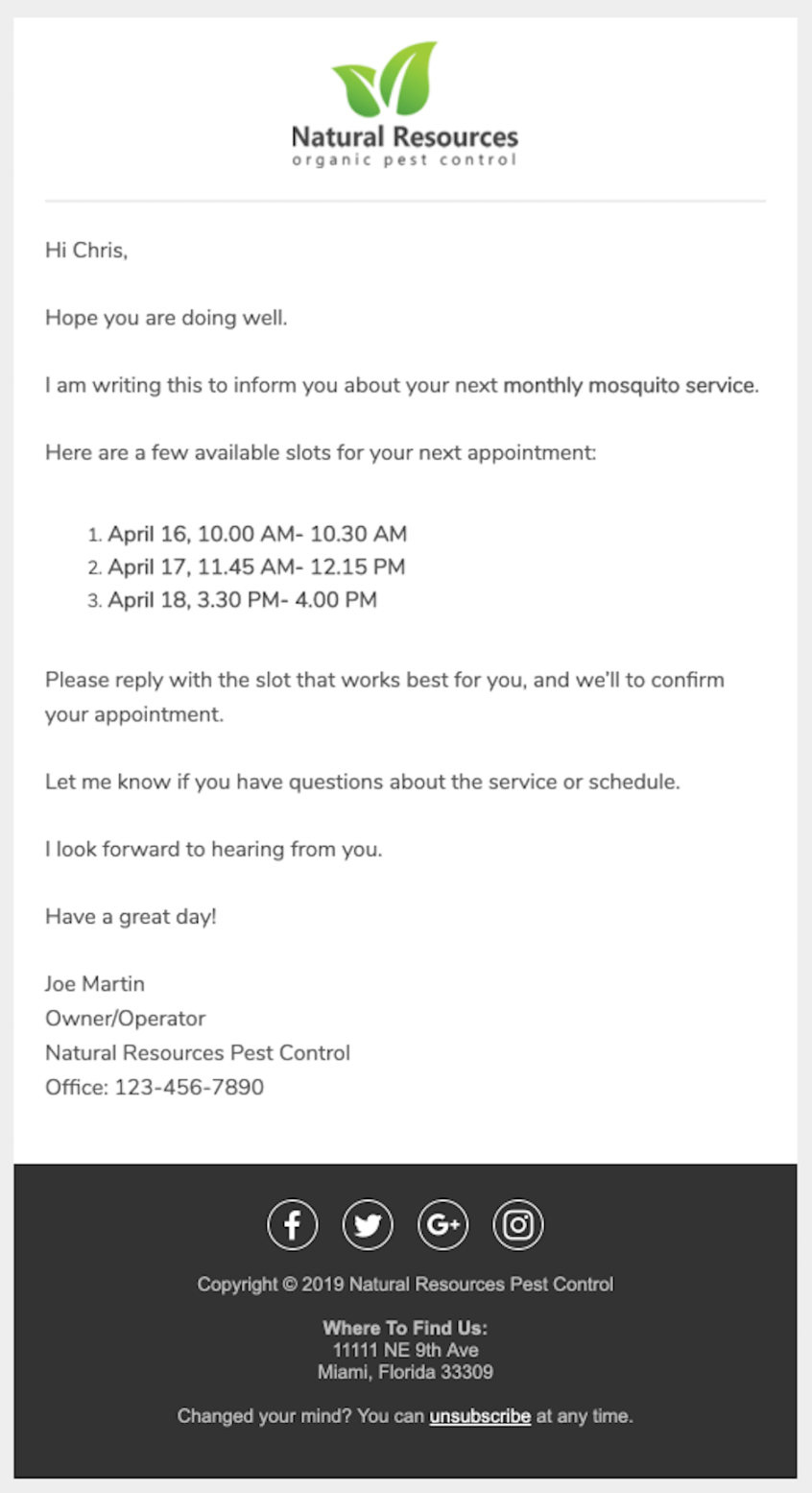 -Proven & Ready-To-Use Local Service Business Email Templates