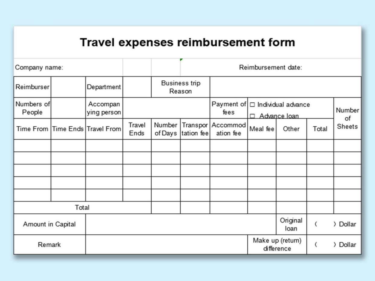 Ten Best Travel Budget Template Excel Free Spreadsheet  WPS